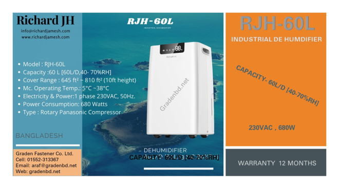 Dehumidifier 60L/D