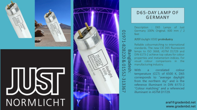 D65  day lamp  Just Germany 